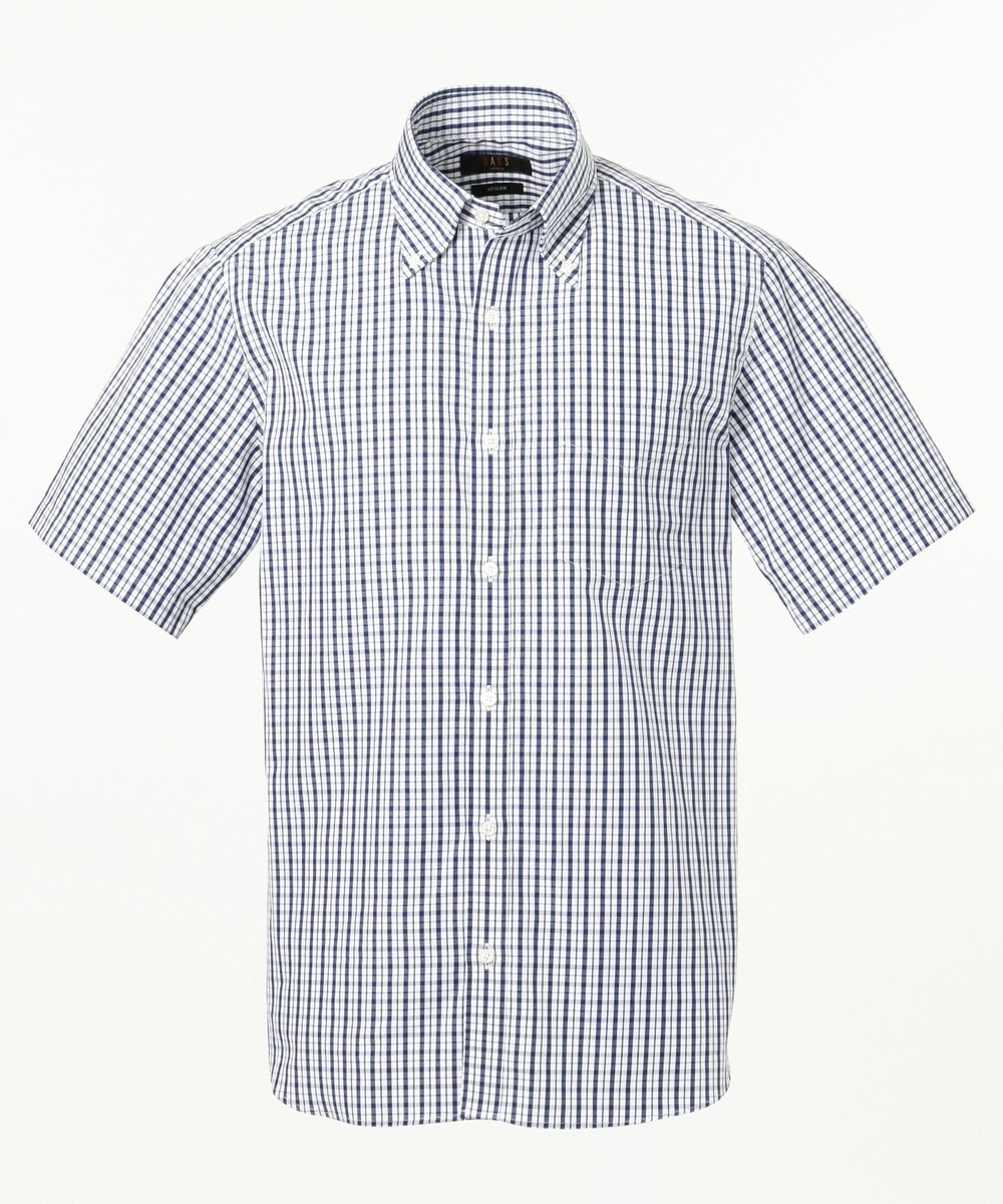 【オンワード】 DAKS>トップス コットンチェック シャツ ネイビー M メンズ 【送料無料】