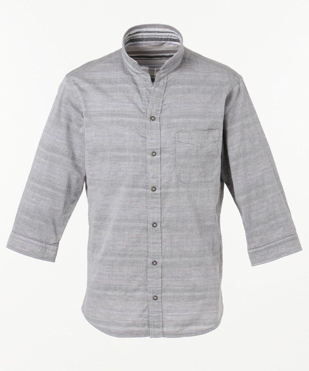 【オンワード】 JOSEPH ABBOUD>トップス リバーシブルボーダー シャツ ネイビー M メンズ 【送料無料】