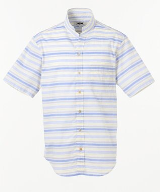 JOSEPH ABBOUD マルチボーダー シャツ イエロー系2