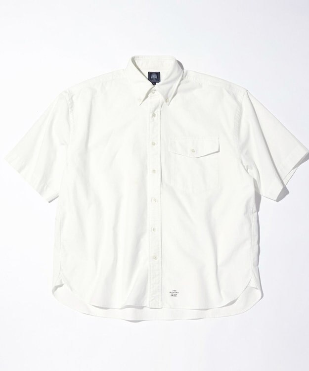 J.PRESS MEN 【J.PRESS ORIGINALS】IRVING B.D. SS  BIG SILHOUETTE /VINTAGE OXFORD ホワイト系