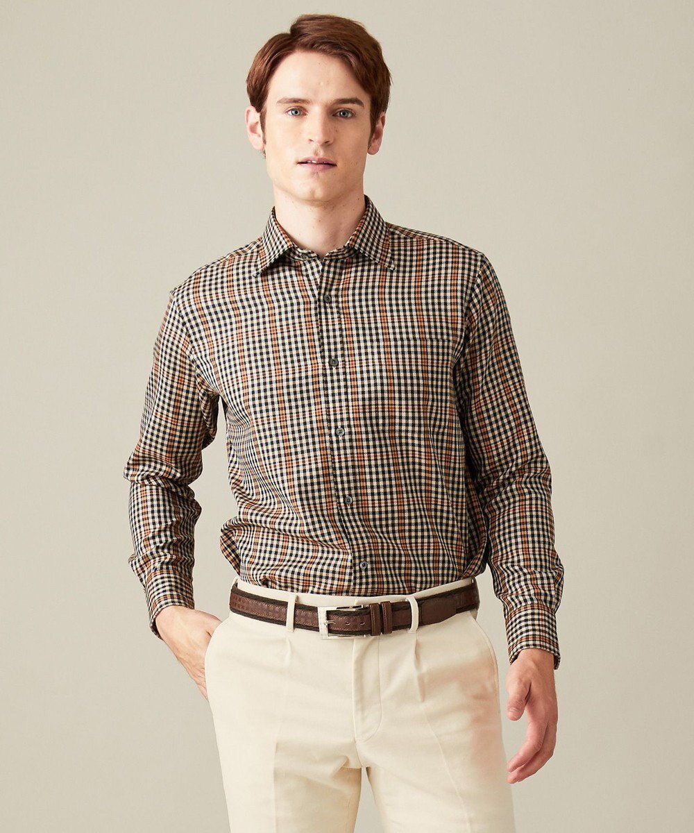 家庭洗濯可 ウールミレニアムチェック シャツ Daks ファッション通販 公式通販 オンワード クローゼット