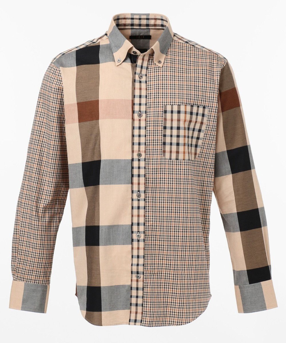 ハウスチェック パネル切り替えパターン シャツ Daks ファッション通販 公式通販 オンワード クローゼット