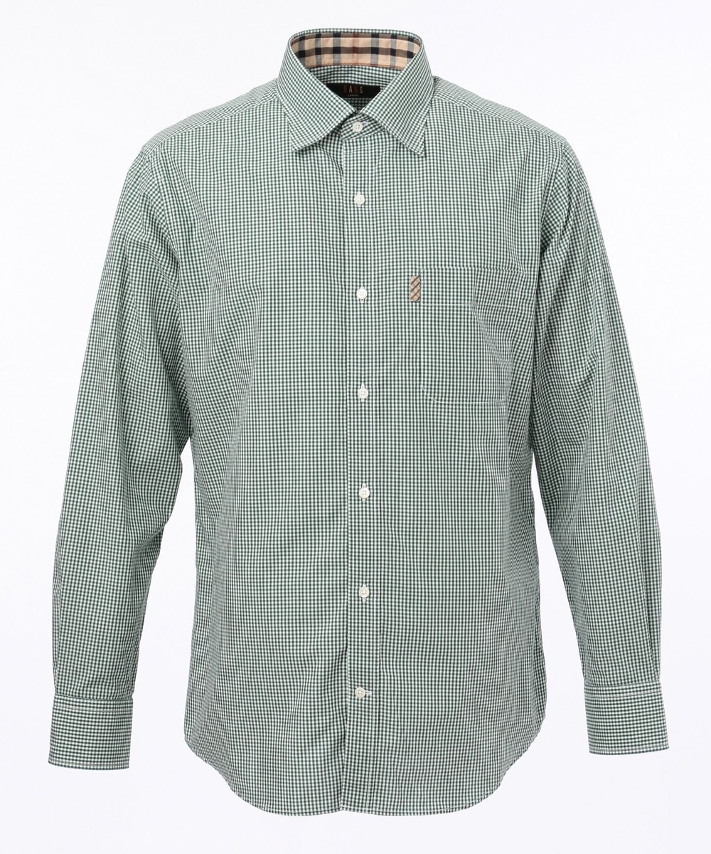 【オンワード】 DAKS>トップス 【WEB & 一部店舗限定】ギンガムチェック シャツ パープル L メンズ 【送料無料】