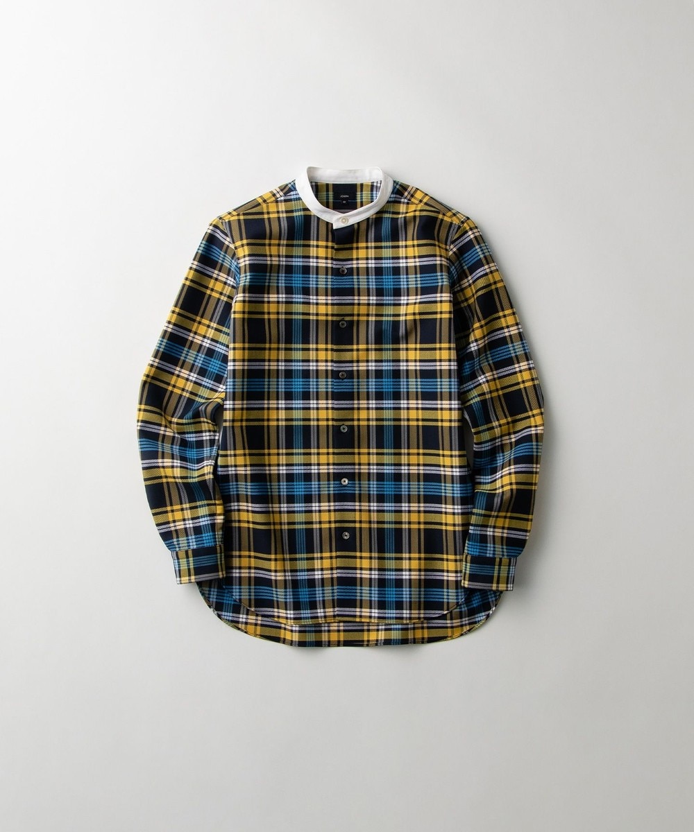 【オンワード】 JOSEPH MEN>トップス 【GLOBAL LINE】TECHNO WOOL CHECK SHIRT ダルブルー 46 メンズ 【送料無料】