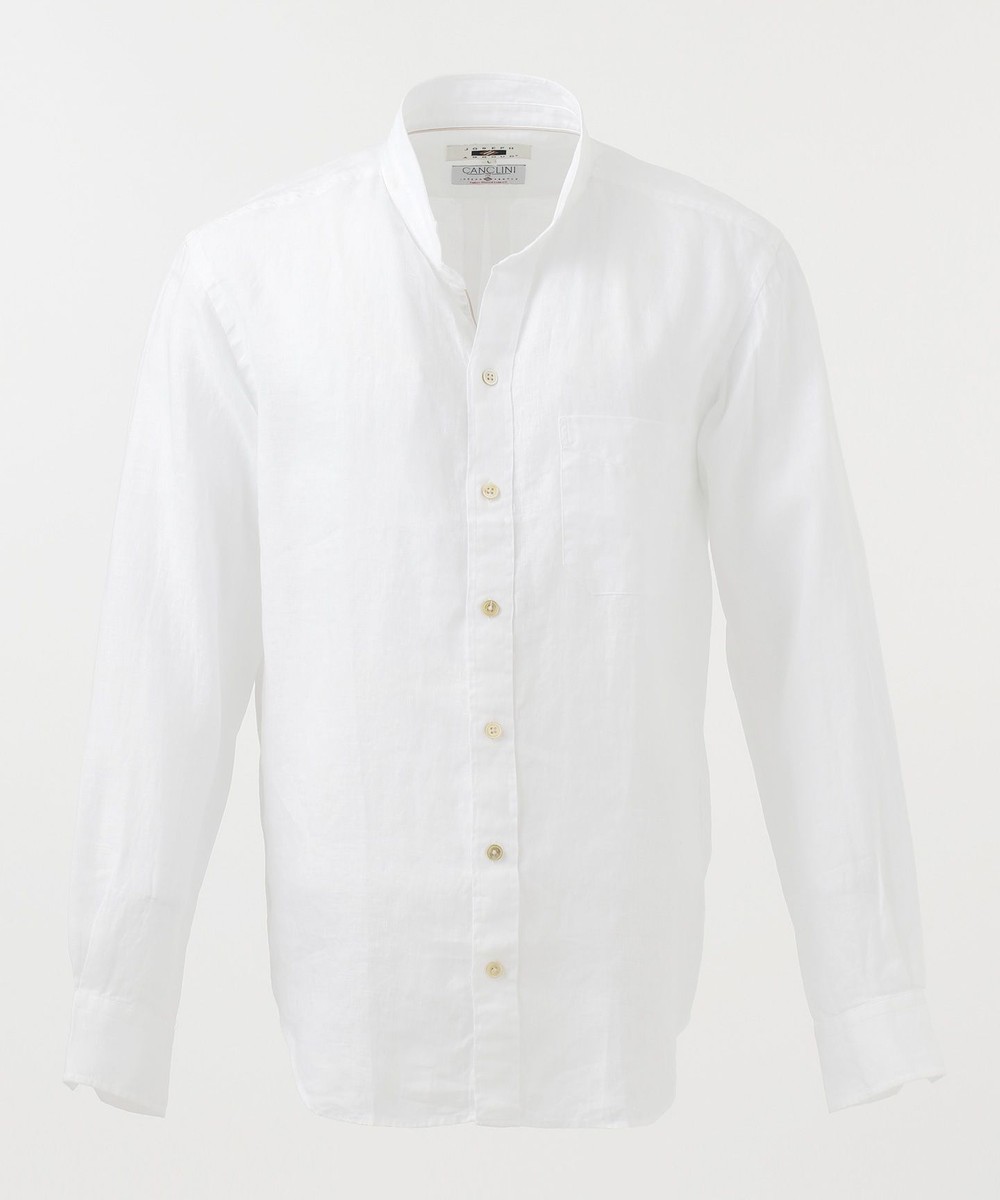 【オンワード】 JOSEPH ABBOUD>トップス カンクリーニリネンシャンブレー シャツ ブルー M メンズ 【送料無料】