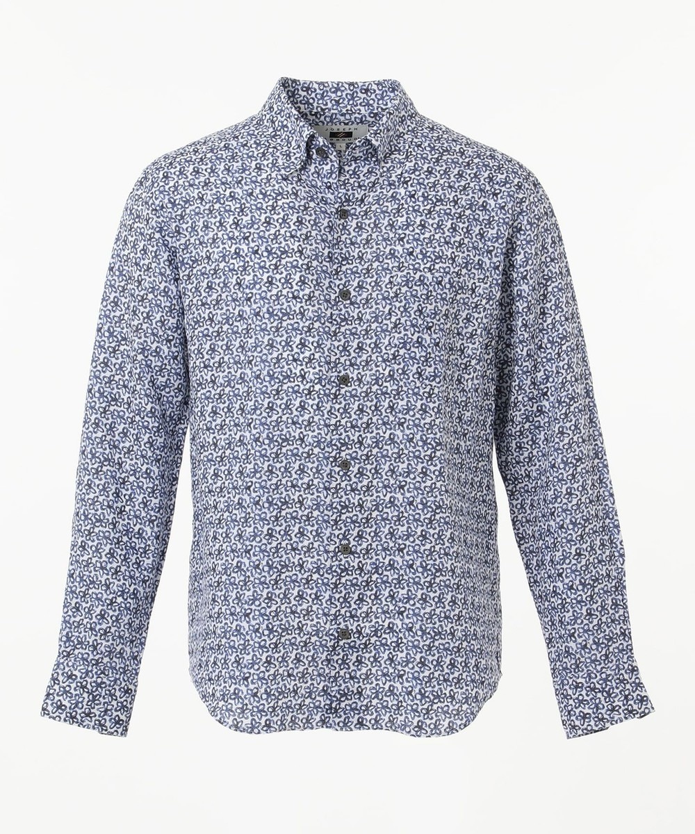 【オンワード】 JOSEPH ABBOUD>トップス リネンブループリント シャツ ホワイト M メンズ 【送料無料】
