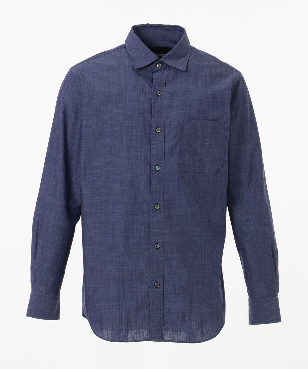 【オンワード】 JOSEPH ABBOUD>トップス 【LUXURY COLLECTION】ALBINIインディゴスラブシャンブレー シャツ サックスブルー M メンズ 【送料無料】