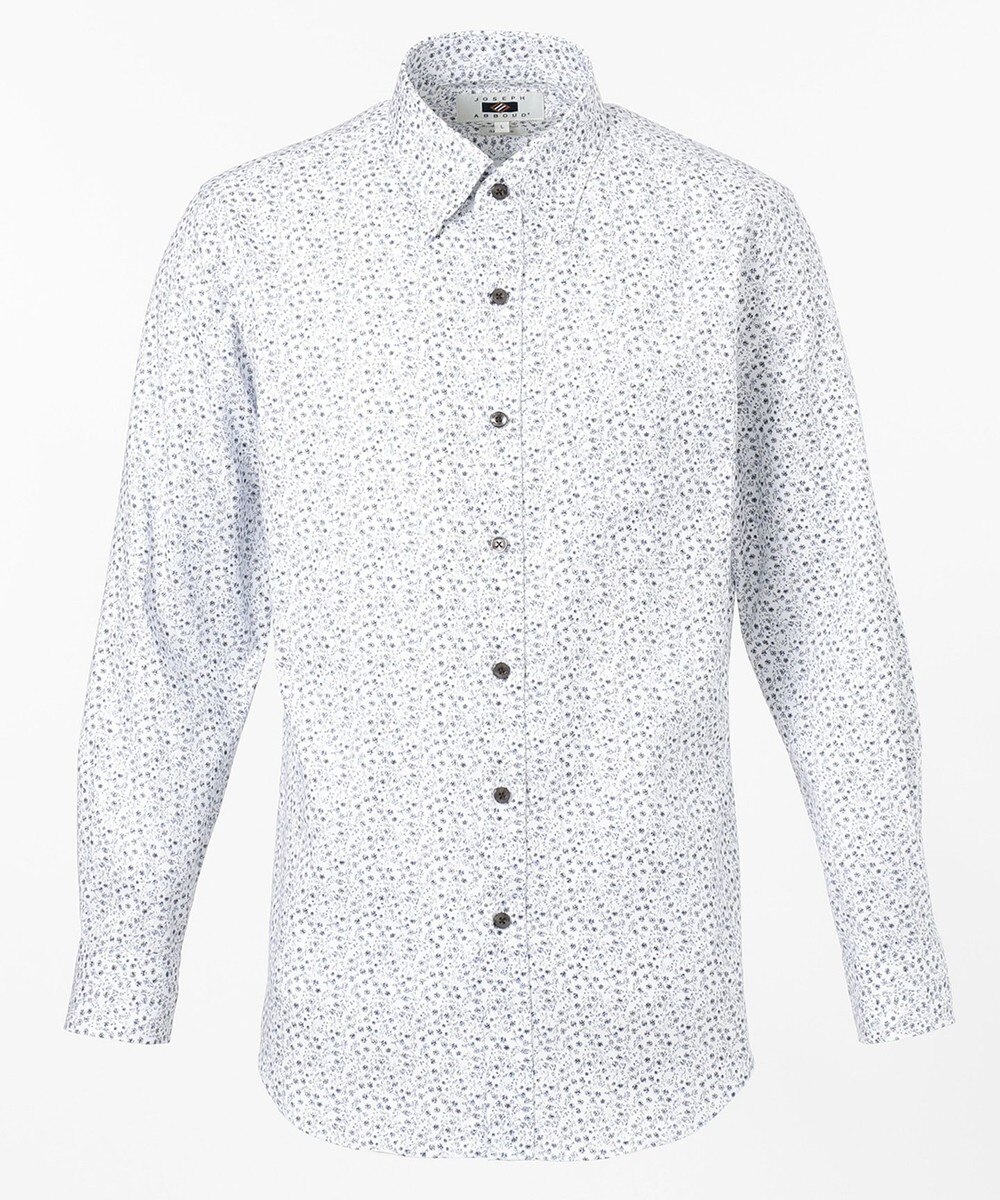 【オンワード】 JOSEPH ABBOUD>トップス 【JOE COTTON使用】オックスプリント シャツ ワイン M メンズ 【送料無料】