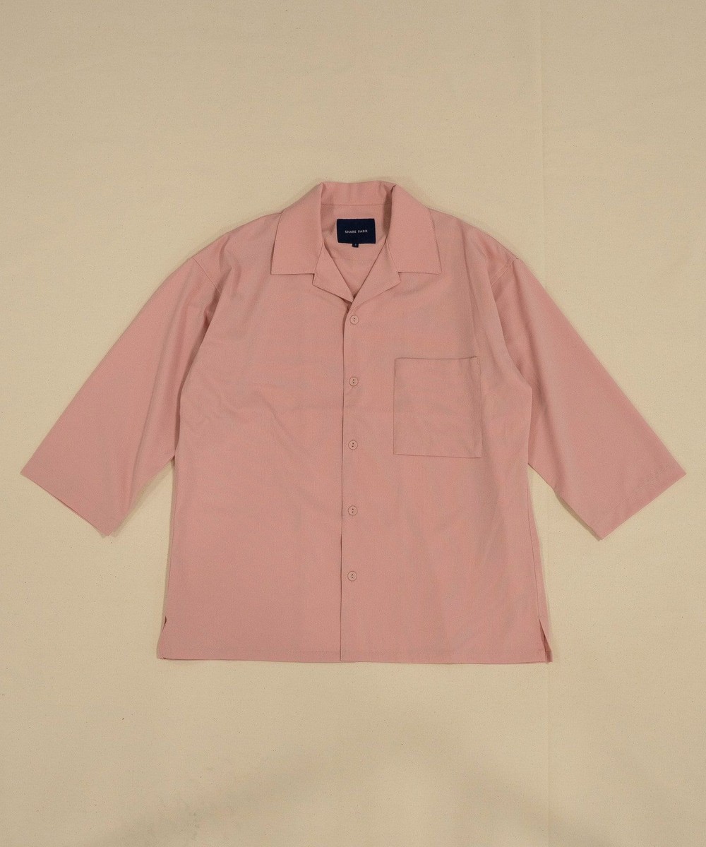 【オンワード】 SHARE PARK MENS>トップス 7分袖オープンカラーシャツ パープル 1 メンズ 【送料無料】