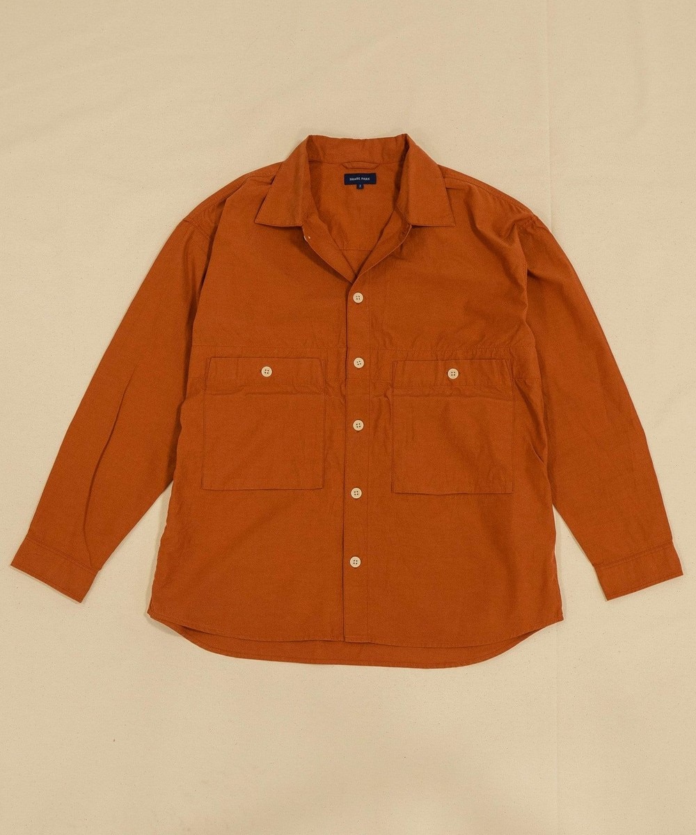 【オンワード】 SHARE PARK MENS>トップス ミリタリーオープンカラーシャツ ネイビー 2 メンズ 【送料無料】