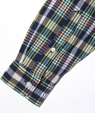 J.PRESS MEN 【J.PRESS ORIGINALS】IRVING B.D. SHIRTS BIG SILHOUETTE / CRAZY PATTERN ネイビー系8