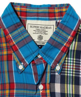 J.PRESS MEN 【J.PRESS ORIGINALS】IRVING B.D. SHIRTS BIG SILHOUETTE / CRAZY PATTERN ネイビー系8