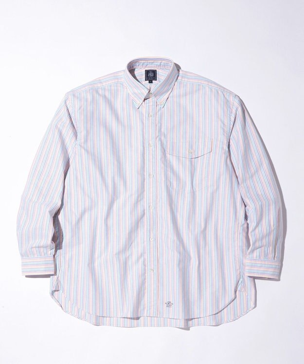 J.PRESS MEN 【J.PRESS ORIGINALS】IRVING B.D. SHIRTS BIG SILHOUETTE /CANDY STRIPE ピンク系9