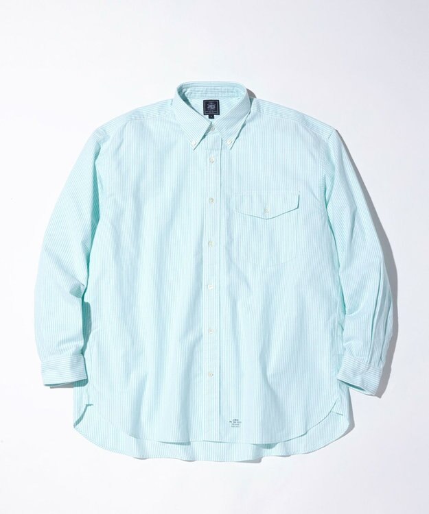 J.PRESS MEN 【J.PRESS ORIGINALS】IRVING B.D. SHIRTS BIG SILHOUETTE /CANDY STRIPE スモーキーグリーン系1