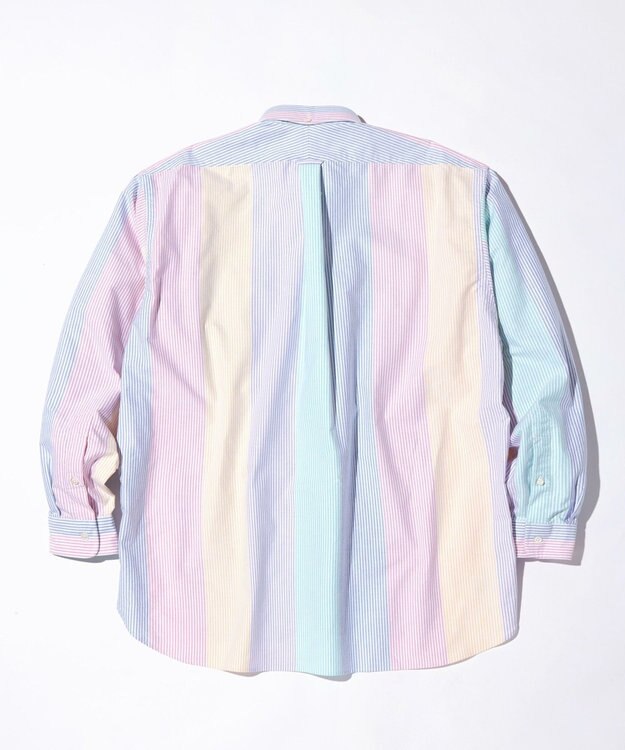 J.PRESS MEN 【J.PRESS ORIGINALS】IRVING B.D. SHIRTS BIG SILHOUETTE /CANDY STRIPE ピンク系8