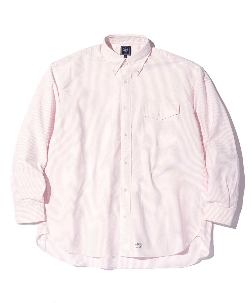 【オンワード】 J.PRESS MEN>トップス 【J.PRESS ORIGINALS】OXFORD B.D. SHIRT CANDY ST BAGGY FIT ライトイエロー L メンズ 【送料無料】