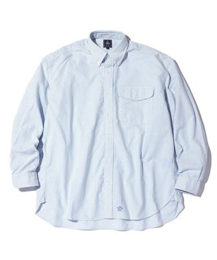 【J.PRESS ORIGINALS】OXFORD B.D. SHIRT CANDY ST BAGGY FIT, ダルブルー系1, S