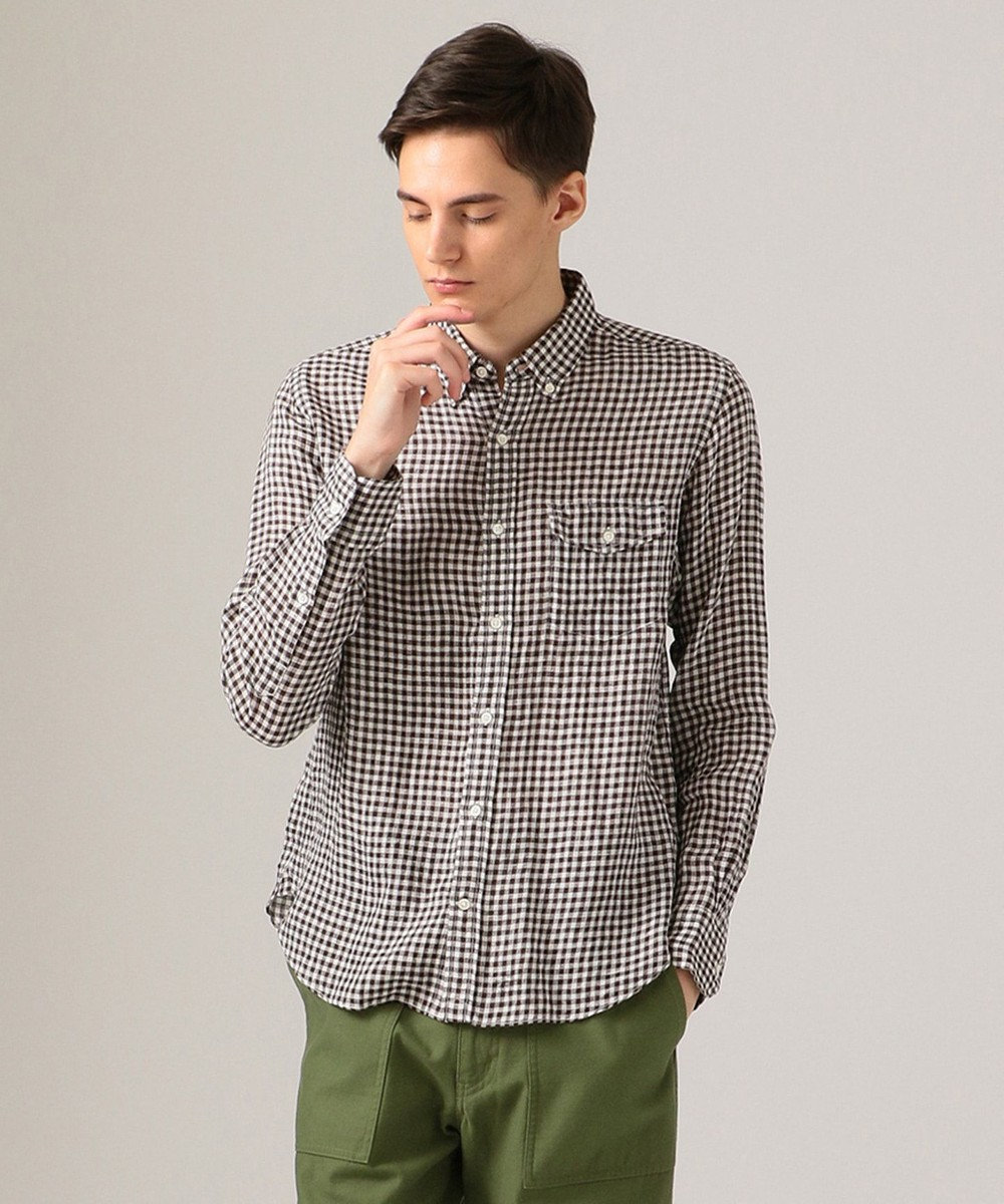 リネンギンガムチェック ボタンダウン シャツ J Press Men ファッション通販 公式通販 オンワード クローゼット