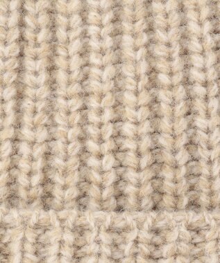 JOSEPH ABBOUD MOUNTAIN メリノウールニット キャップ ベージュ系
