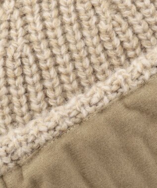 JOSEPH ABBOUD MOUNTAIN メリノウールニット キャップ ベージュ系
