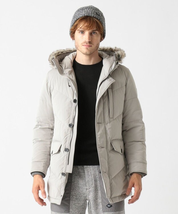 JOSEPH ABBOUD MOUNTAIN メリノウールニット キャップ ベージュ系