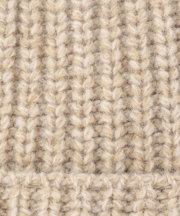 JOSEPH ABBOUD MOUNTAIN メリノウールニット キャップ ベージュ系