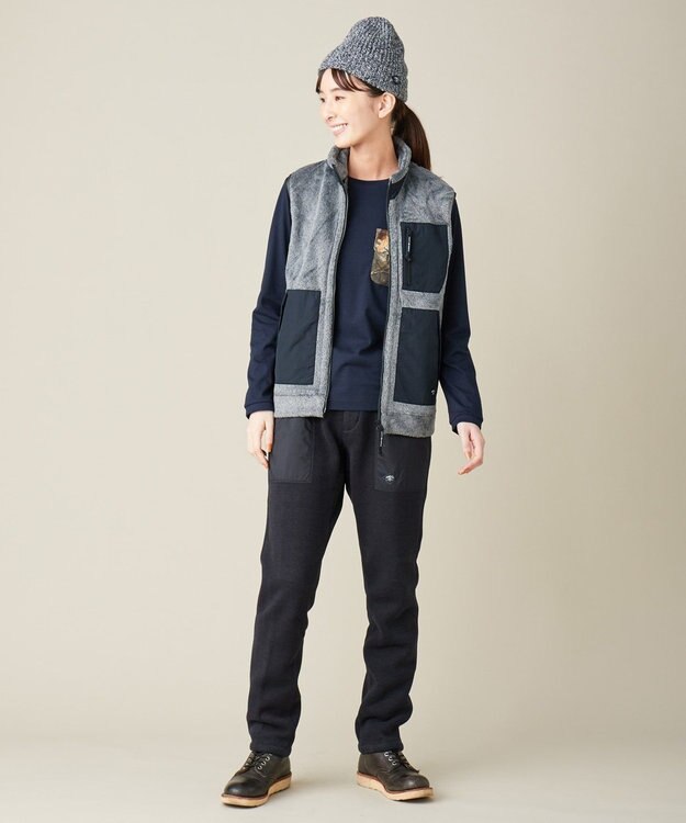 JOSEPH ABBOUD MOUNTAIN メリノウールニット キャップ ベージュ系