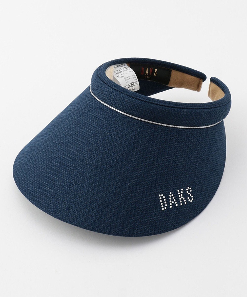 Women ソリッド ラインストーンロゴ入り サンバイザー Daks Golf ファッション通販 公式通販 オンワード クローゼット