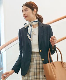 J.PRESS LADIES ウールシルクオックスシングル テーラードジャケット