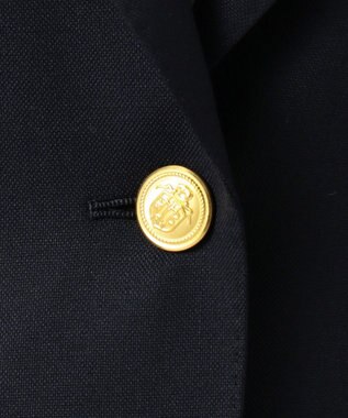 J.PRESS LADIES ウールシルクオックスシングル テーラードジャケット ネイビー系