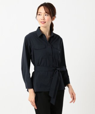 J.PRESS LADIES 【イージーケア】洗えるT／Cソフトタイプライター CPOジャケット ネイビー系