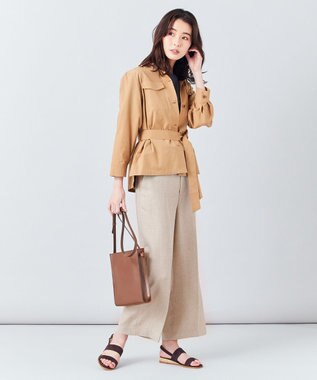 J.PRESS LADIES 【イージーケア】洗えるT／Cソフトタイプライター CPOジャケット キャメル系