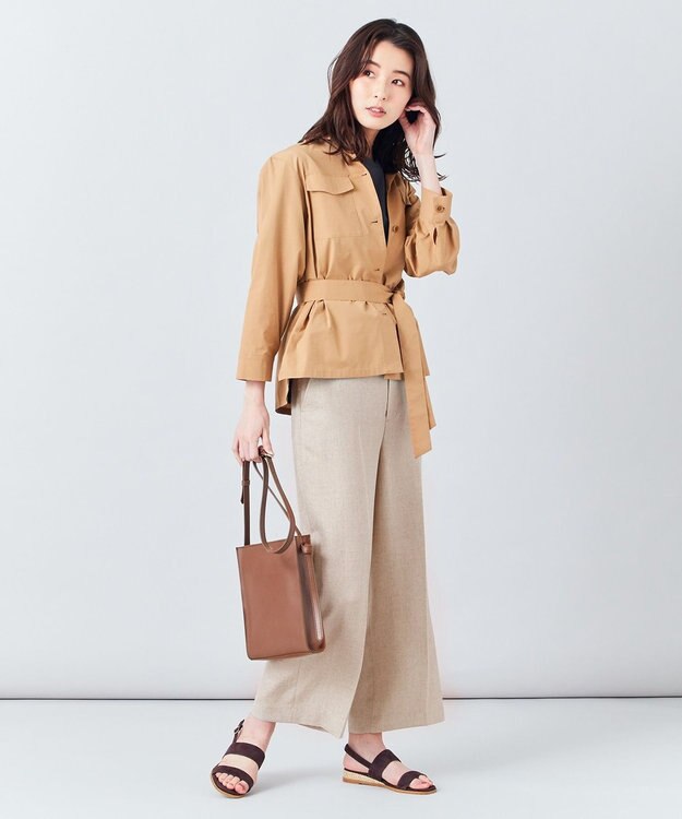 J.PRESS LADIES 【イージーケア】洗えるT／Cソフトタイプライター CPOジャケット キャメル系