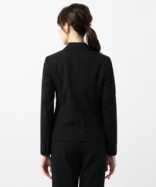 J.PRESS LADIES L 【汚れにくい＆シワになりにくい】テフロンカームスキン ジャケット ブラック系