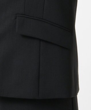 J.PRESS LADIES L 【汚れにくい＆シワになりにくい】テフロンカームスキン ジャケット ブラック系