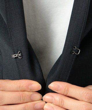 J.PRESS LADIES L 【スーツ】BAHARIYE ノーカラー ジャケット ネイビー系