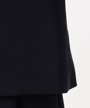 J.PRESS LADIES S 【ニオイ菌抑制】洗えるヴィーナスダブルクロス ノーカラージャケット ネイビー系