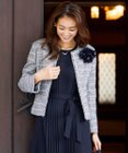 J.PRESS LADIES S 【セットアップ対応】ファンシーツイード ノーカラージャケット