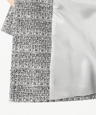 J.PRESS LADIES S 【セットアップ対応】ファンシーツイード ノーカラージャケット ホワイト系