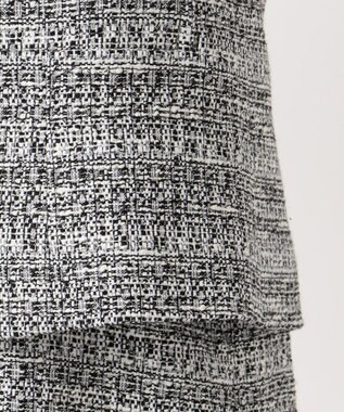 J.PRESS LADIES S 【セットアップ対応】ファンシーツイード ノーカラージャケット ホワイト系