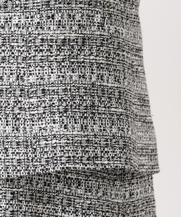 J.PRESS LADIES S 【セットアップ対応】ファンシーツイード ノーカラージャケット ホワイト系