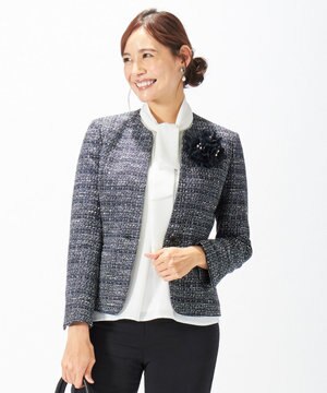 スーツ】BAHARIYE ノーカラー ジャケット / J.PRESS LADIES | ファッション通販 【公式通販】オンワード・クローゼット