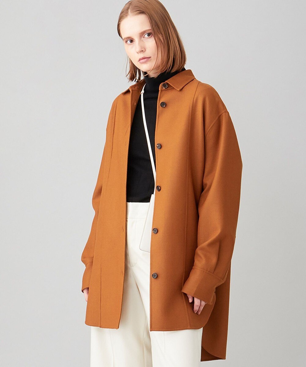 【オンワード】 JOSEPH>ジャケット/アウター ストレッチダブルフェイス / シャツ ジャケット キャメル 40 レディース 【送料無料】