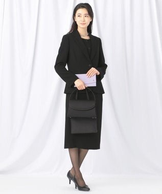 自由区 FORMAL 【ゆったりサイズも】NOIE15平二重 テーラードジャケット ブラック系