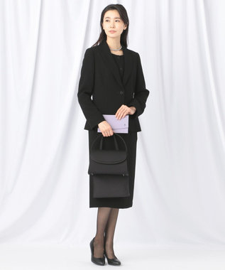 自由区 FORMAL 【ゆったりサイズも】NOIE15平二重 テーラードジャケット ブラック系