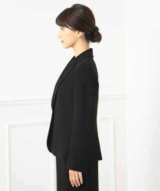 自由区 FORMAL 【ゆったりサイズも】NOIE15平二重 テーラードジャケット ブラック系