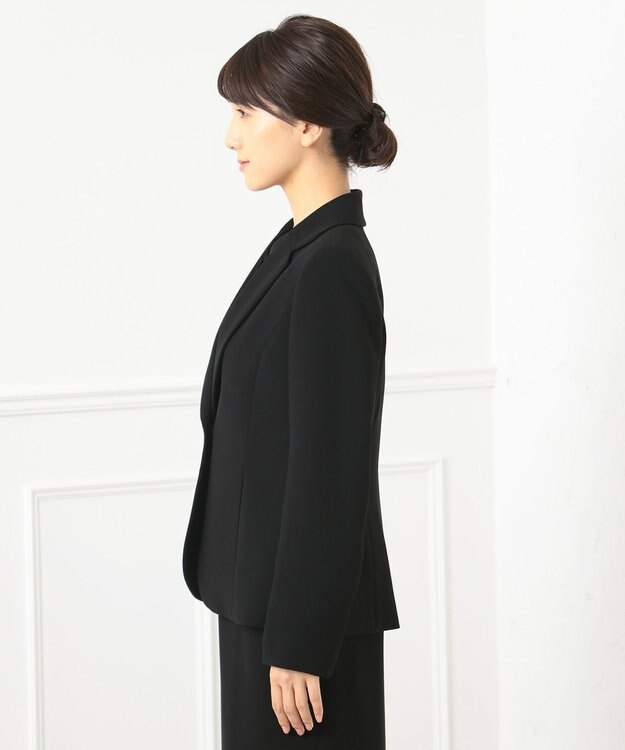 自由区 FORMAL 【ゆったりサイズも】NOIE15平二重 テーラードジャケット ブラック系
