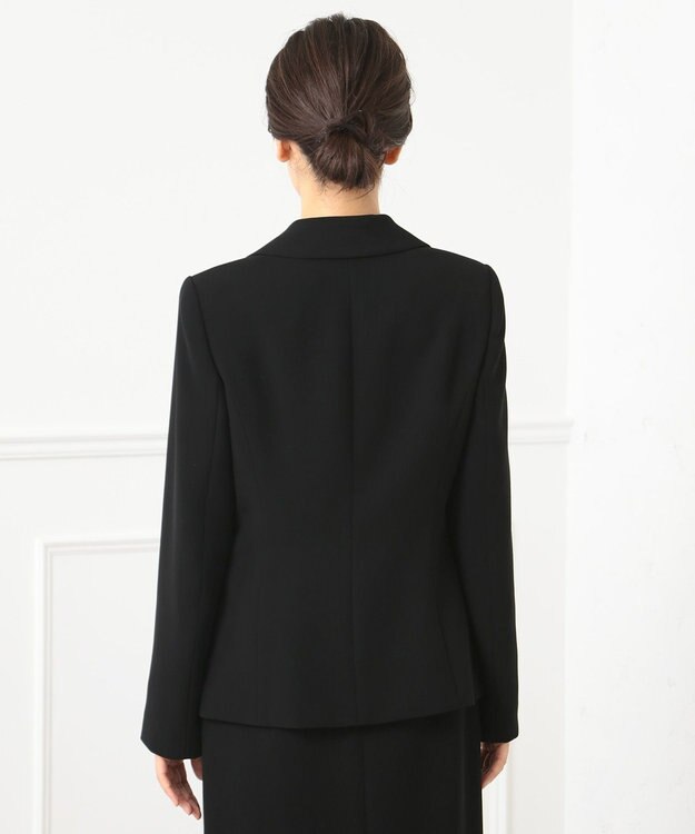 自由区 FORMAL 【ゆったりサイズも】NOIE15平二重 テーラードジャケット ブラック系