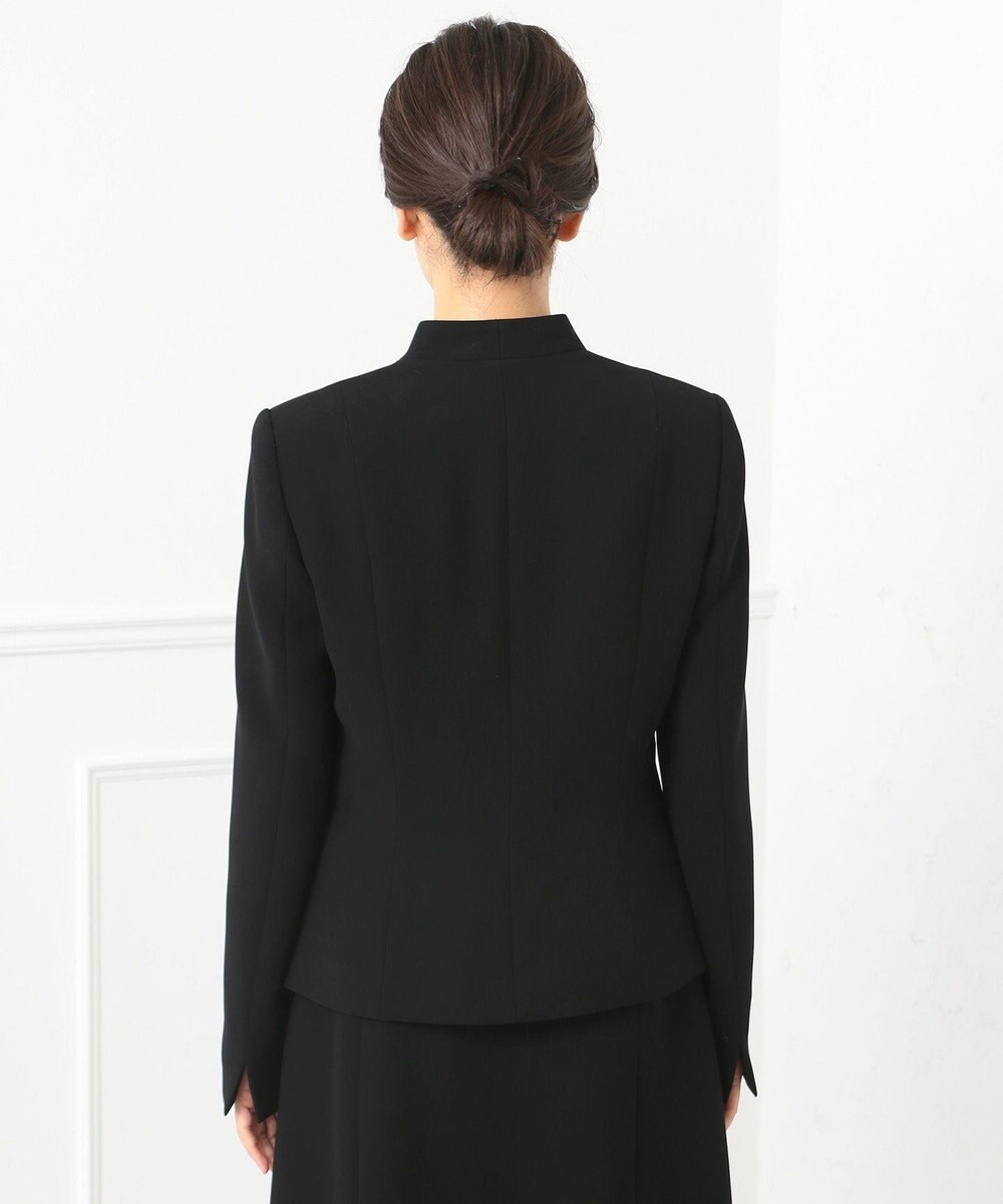 自由区 FORMAL 【ストレッチ素材】NOIE15平二重 ノーカラージャケット 