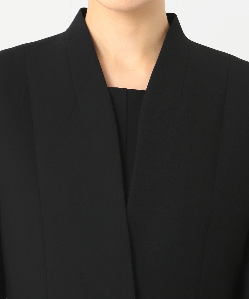 自由区 FORMAL 【ストレッチ素材】NOIE15平二重 ノーカラージャケット 